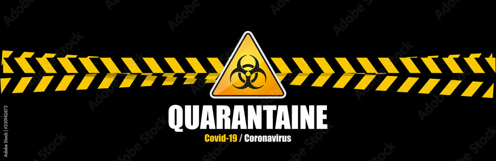 Coronavirus Covid-19 / quarantaine - obrazy, fototapety, plakaty 