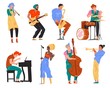 © VectorSpace - Vector illustration character jazz band playing