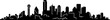 DALLES City TEXAS Skyline Silhouette Cityscape Vector
