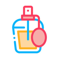 Wall Mural - Perfume Bottle Icon Vector. Outline Perfume Bottle Sign. Isolated Contour Symbol Illustration