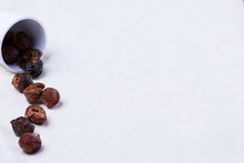 The Shells Of Soapberries (Sapindus Saponaria)