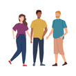© Gstudio - group of young people avatar characters vector illustration design