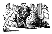 King Arthur, Vintage Illustration