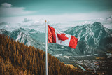 Fototapeta  - Canadian Flag Landscape