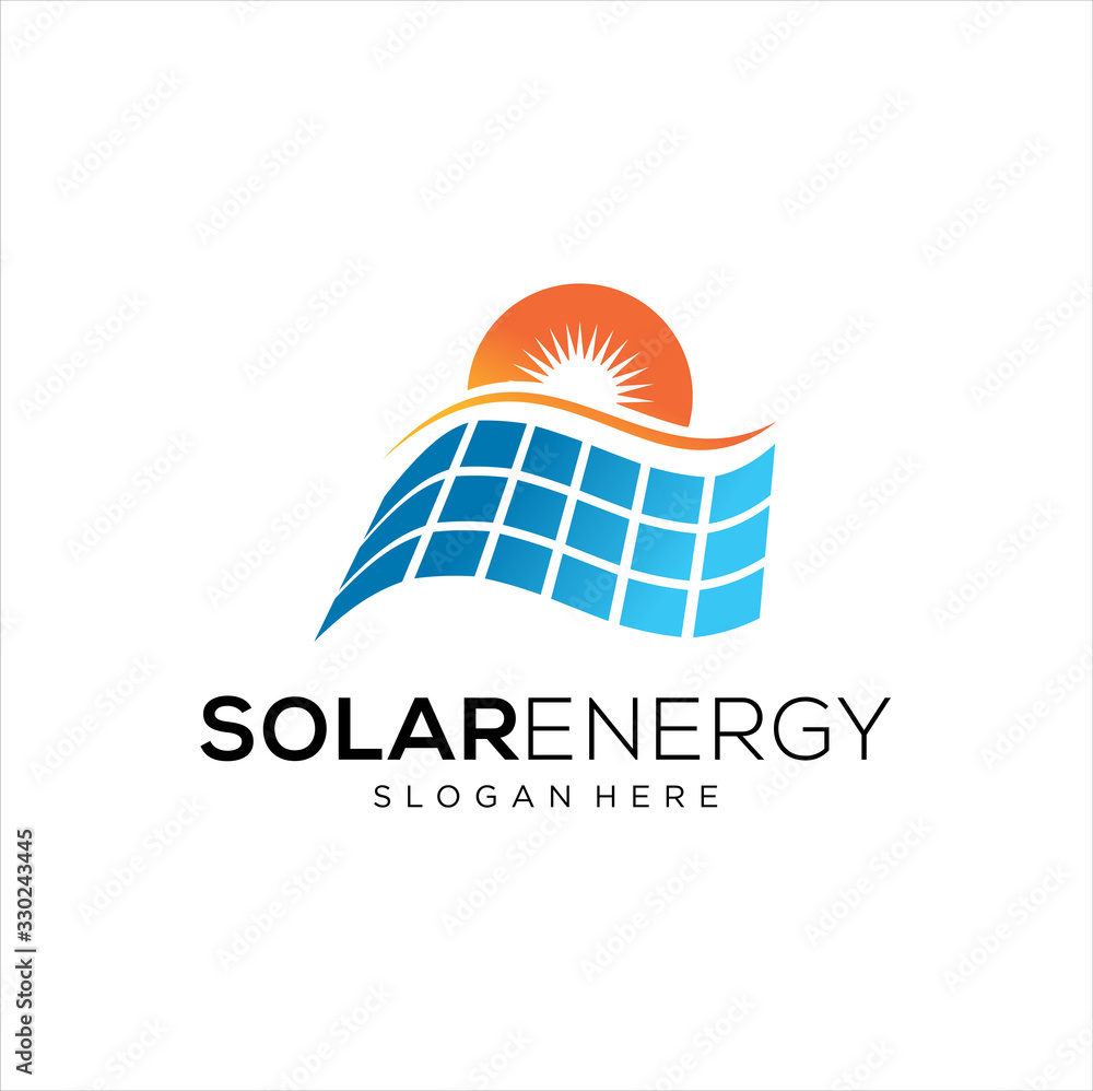 Sun solar energy logo design template. solar tech logo designs, Idea ...