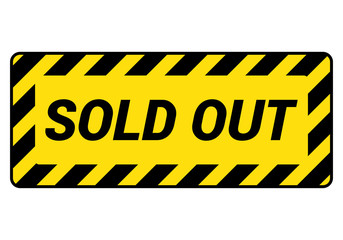 sold out store sign 