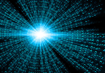 blue cyber circuit future technology concept background