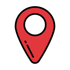 Sticker - pointer of place optimization on white background