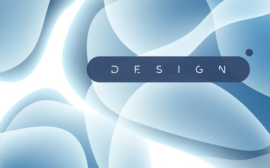Wall Mural - futuristic technological minimalist vector background with monochrome fluid shapes