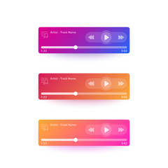 Poster - Music player ui, mobile interface design