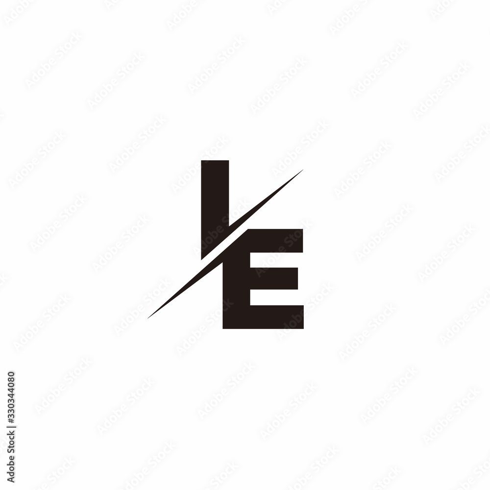 Monogram Slash Logo Monogram Slash concept with Modern designs template letter IE ...