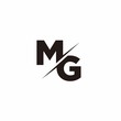 Logo Monogram Slash concept with Modern designs template letter MG