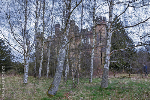 Fotografía Crawford priory, an abandoned derelict gothic mansion near Cupar, Fife, Scotland