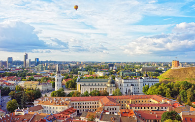 Canvas Print - Gediminas Tower and Cathedral Square Vilnius