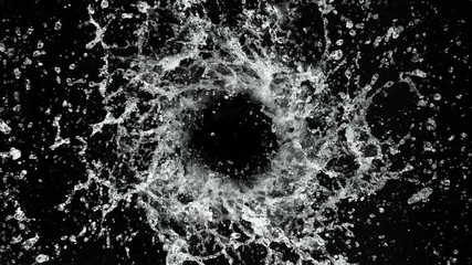 Poster - Super slow motion of rotating water in twister shape. Filmed on high speed cinema camera, 1000 fps.