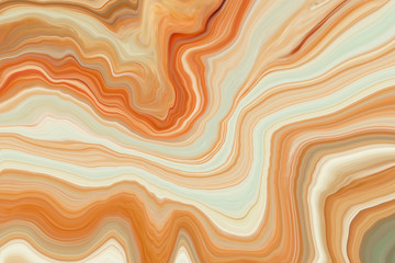 Wall Mural - marble ink colorful. orange marble pattern texture abstract background. can be used for background o