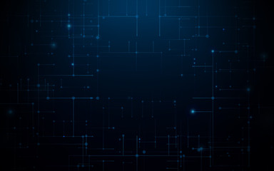 Leinwandbilder - Abstract circuit board technology digital futuristic background. Hi-tech digital technology concept