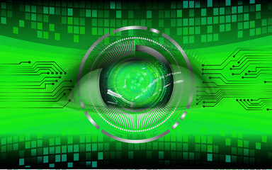 blue eye cyber circuit future technology concept background