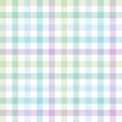 Canvas Print - checkered background of stripes in green, blue and purple on white