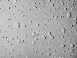 Water drops on glass background