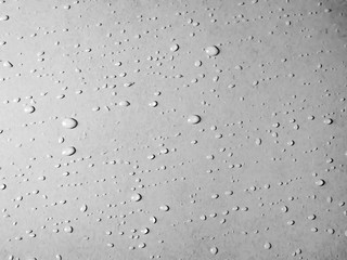 Wall Mural - Water drops on glass background