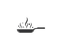 Cooking Pan Logo Vector Template
