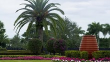 Terra Cotta Fountain In Beautifully Landscaped Property In Florida
