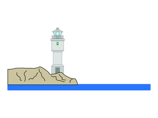 Wall Mural - Lighthouse of Akranes, Iceland vector