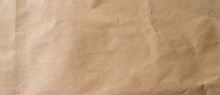 Crumpled Brown Paper Background And Texture With Copy  Space.