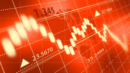 Stock market or forex trading graph. Chart in financial market. Abstract finance background.