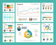 Colorful diagrams set for presentation slide templates. Business design elements. Planning concept can be used for annual report, advertising, flyer layout and banner design.