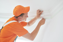 Installing Decorative Ceiling Molding. Home Repair And Decoration