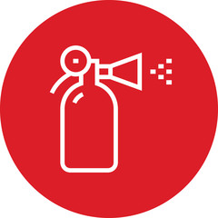 Poster - Fire Extinguisher Protection Outline Icon