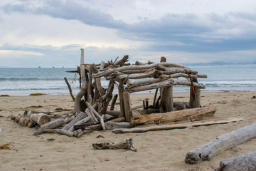 Wall Mural - structure on the beach