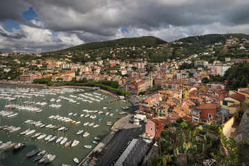 Wall Mural - View to Lerici, Liguria region, North Italy