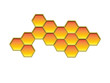 © chrismo63 - Orange hexagons.