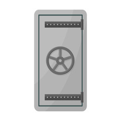 Wall Mural - Safe door vector icon.Cartoon vector icon isolated on white background safe door.