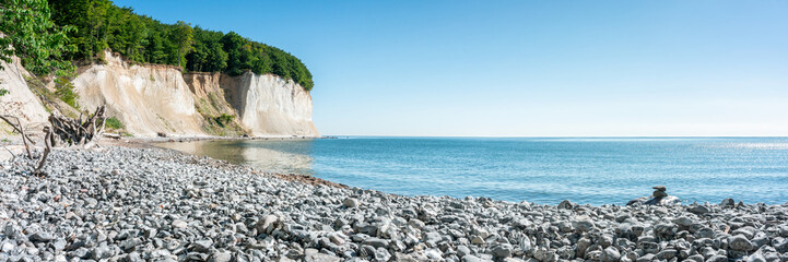 Wall Mural - chalk cliffs on rügen island along the baltic sea