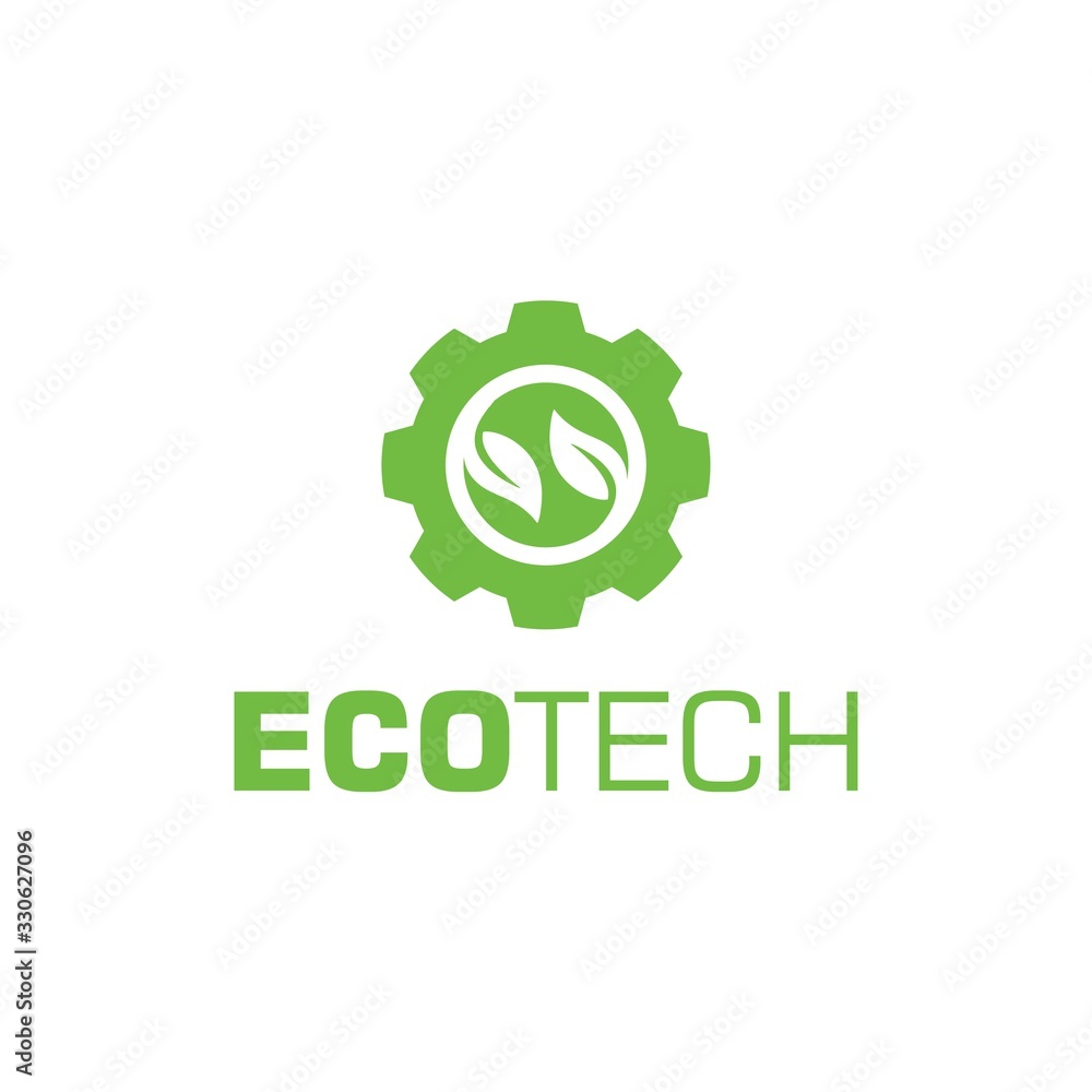 Vector de Stock Eco Tech Logo Technology and Element | Adobe Stock, image size:1000x1000