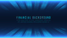 Financial Background In Numbers Concept