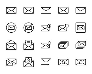 Mail line icon