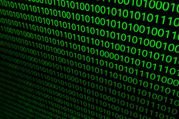 background with binary code