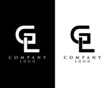 Initial Letter GL, LG Logo Template Design vector