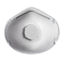 White Medical Face Mask Particulate Respirator - Virus Mask Isolated On A White Background
