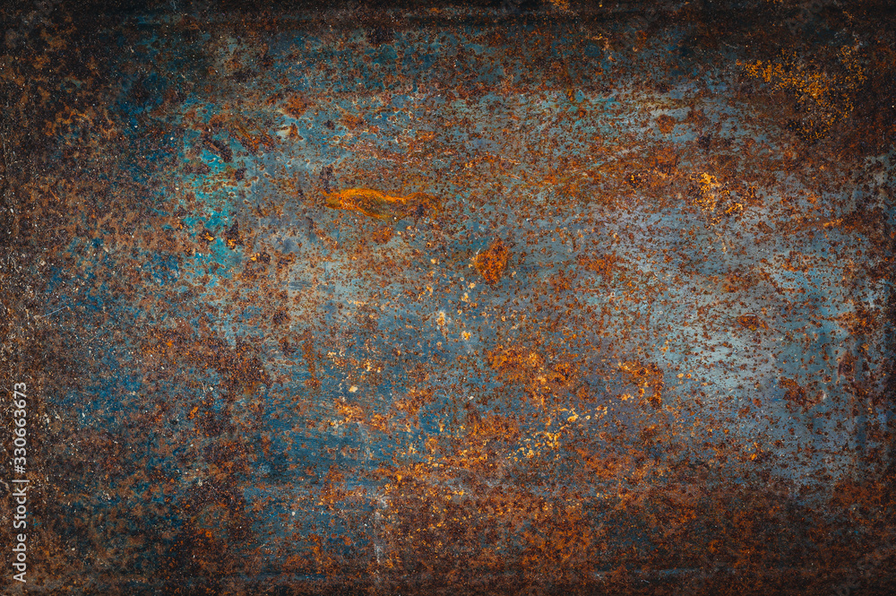 Abstract rust texture. rusty grain on metal background. Dirt overlay rust effect use for vintage image style. - obrazy, fototapety, plakaty 