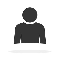 Wall Mural - people flat icon isolated. man icon - vector.