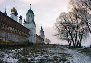 Wall Mural - Winter morning at the Spaso-Yakovlevsky monastery