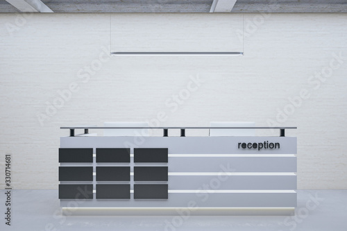 Cuadros en Lienzo Office corridor with reception table