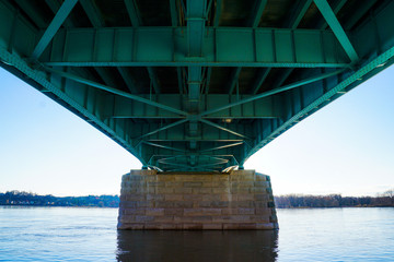 Wall Mural - bridge over the river