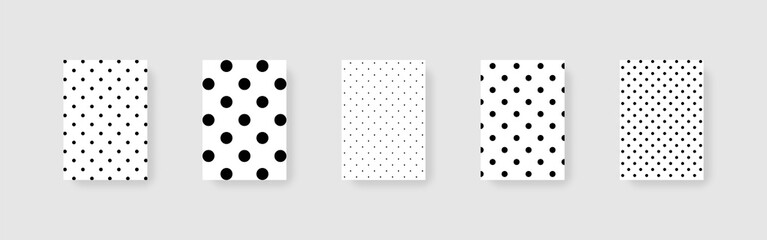 Poster - dots background. template mockups dots background. polka style. cover for design. abstract backgroun